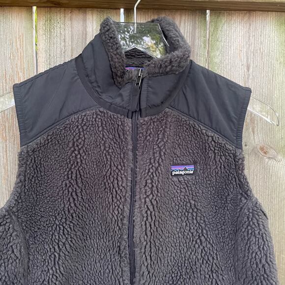 Patagonia Vest Synchilla Full Zip Warm Fleece Mock Neck Gray Medium Womens - Picture 3 of 7